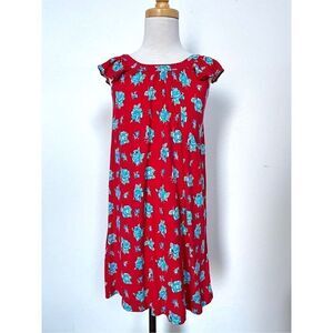 Petit Louie Girls 6-8 Floral Knit Flutter Sleeve Dress